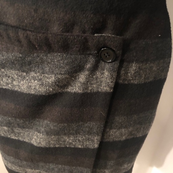 Tulle Faux Wrap Gray/Black Mini Skirt Size M NWT - Picture 3 of 8